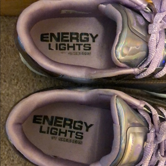 👟Girls Metallic Skechers Size 4 - Picture 2 of 6